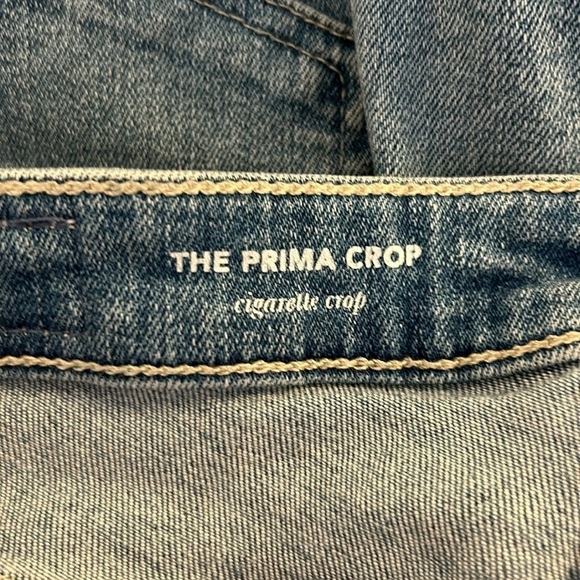 AG Adriano Goldschmied The Prima Crop Cigarette Crop Distressed Jeans Size 27 - Picture 7 of 9